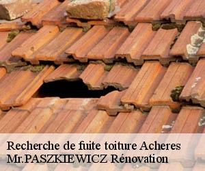 Recherche de fuite toiture  acheres-78260 Mr.PASZKIEWICZ Rénovation